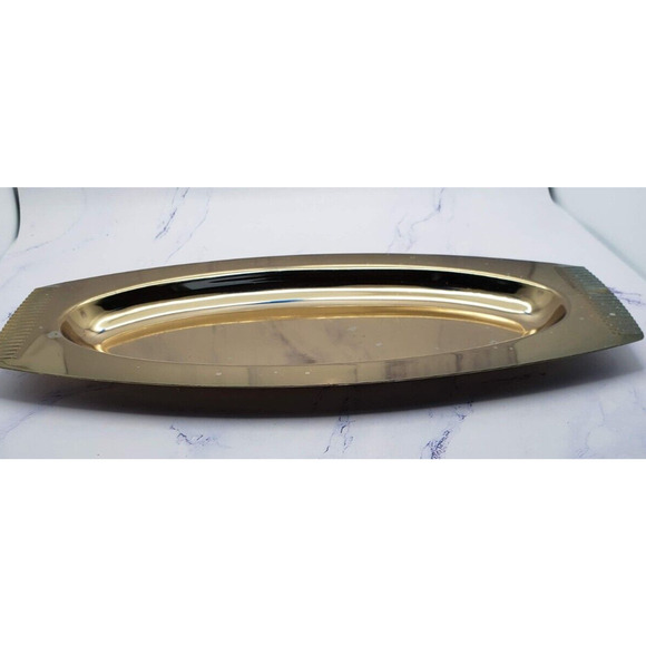 Vintage Kromex 10 Inch Serving Party Tray Platter Dish - Picture 1 of 8